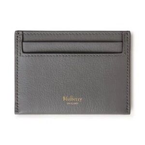 Mulberry Grey Leather Card Holder